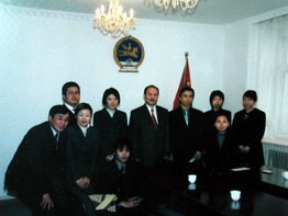 モンゴル文部科学文化大臣（当時）を訪問